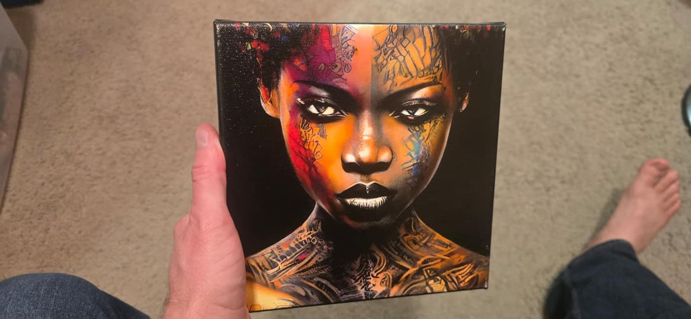 Captivating portrait canvas