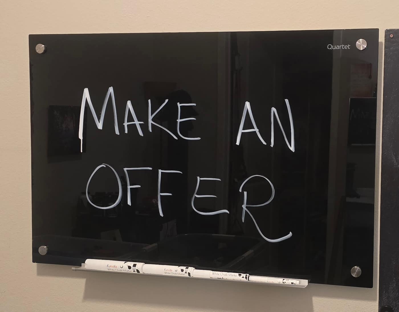 Quartet glass dry-erase board
